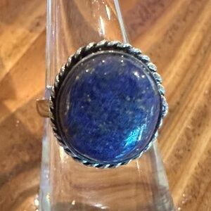 2115 Blue Stone Silver Ring